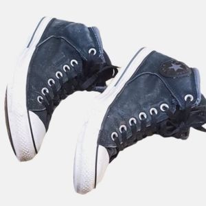 MEN'S CONVERSE DENIM HIGH TOP SHOES SIZE 8